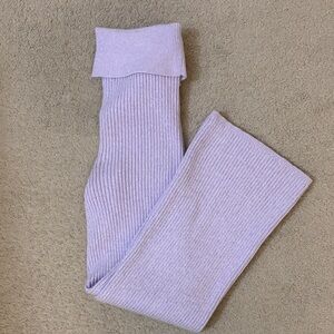 Aerie Women’s Large Lilac Ribbed Knit Pants Like New